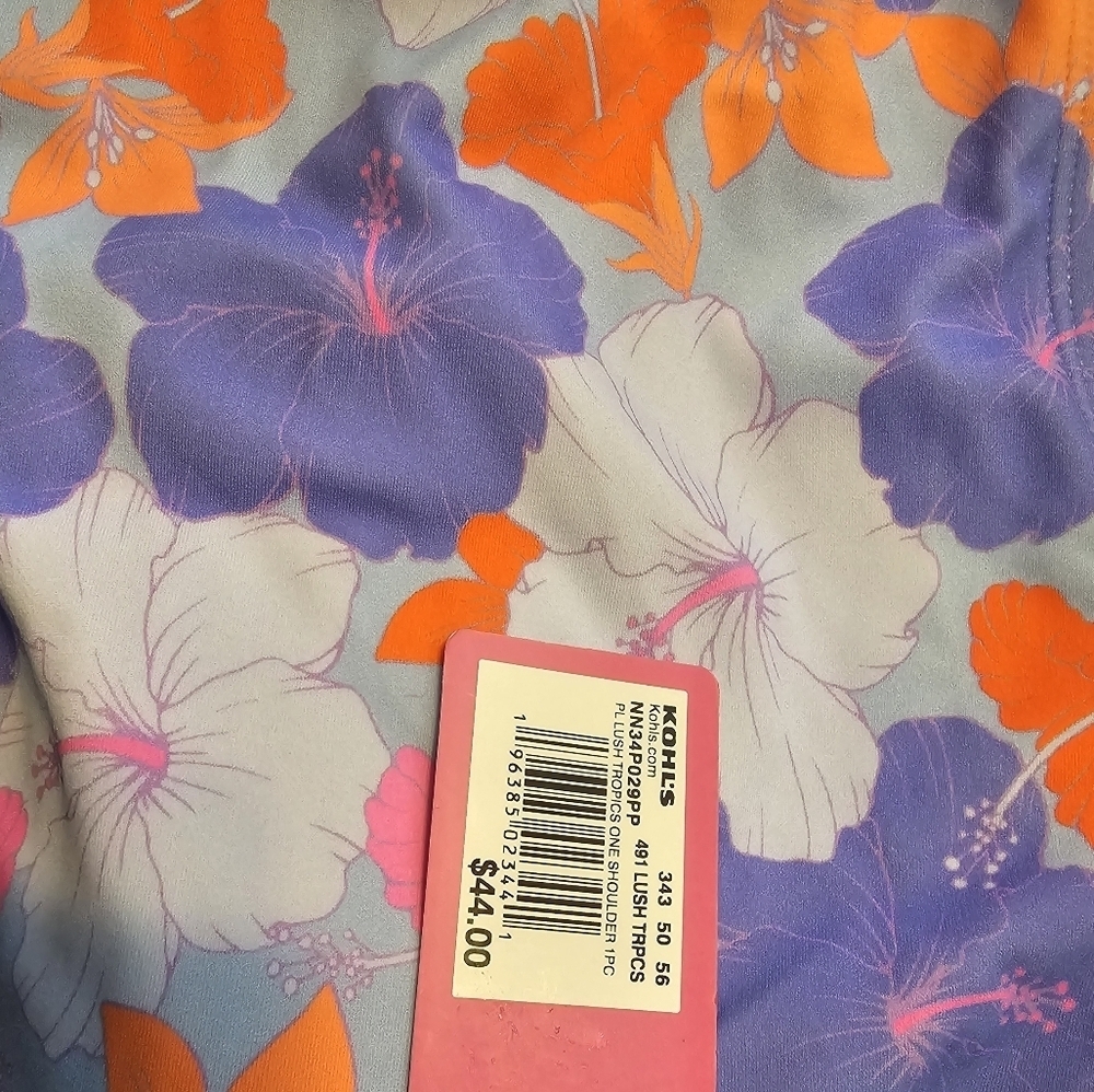 Ninety-Nine Degrees One Shoulder One-Piece Swimsuit Lush Tropics - Picture 7 of 7